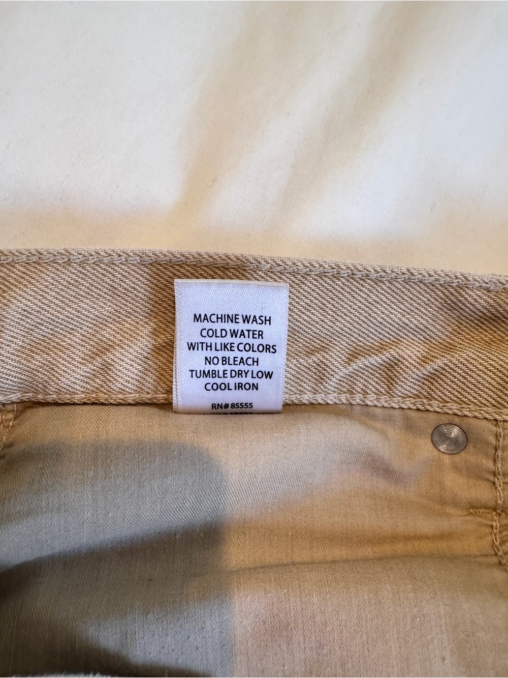 pistola Straight Leg Jeans in Light Olive - Picture 8 of 14